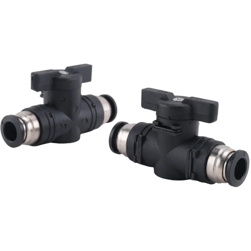 

Шаровой клапан Push Connect, 8 мм, 8 мм, регулирующий клапан воздушного потока, быстроразъемный клапан, трубчатые фитинги, 3 упаковки, простой в использовании, новый