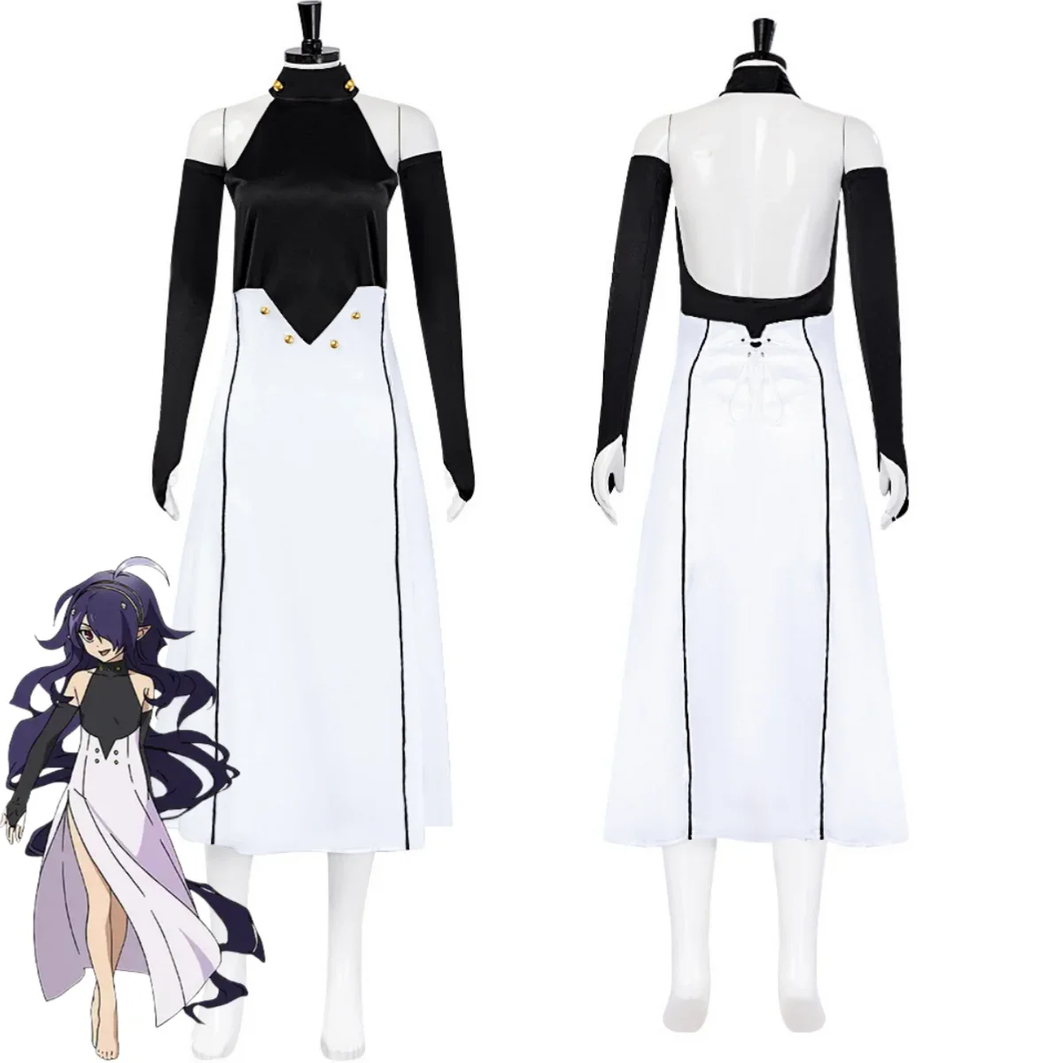 Anime Seraph of The End Asuramaru Cosplay Costume Made Owari No Seraph Skirt Hair Hoop Wig Woman Sexy Carnival Party Suit