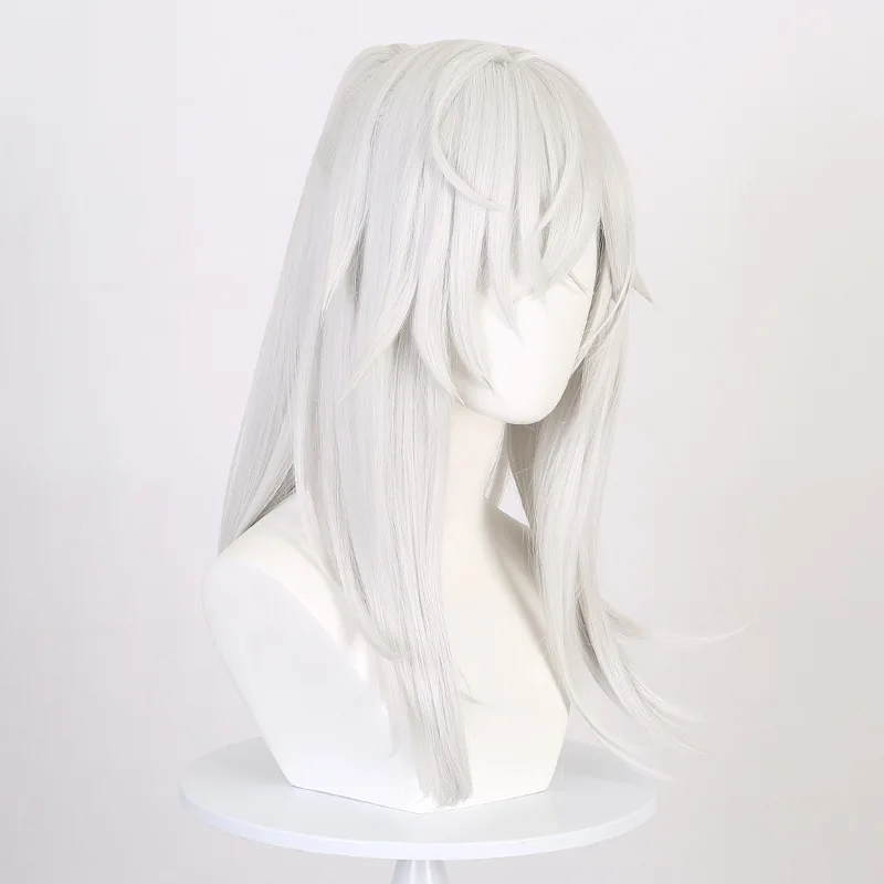 Bhvr Jingyuan Cosplay Pruik Star Rail Tigermouth Paardenstaart Zilver-wit Oude Stijl Jongen Look Hoge temperatuur Zijde