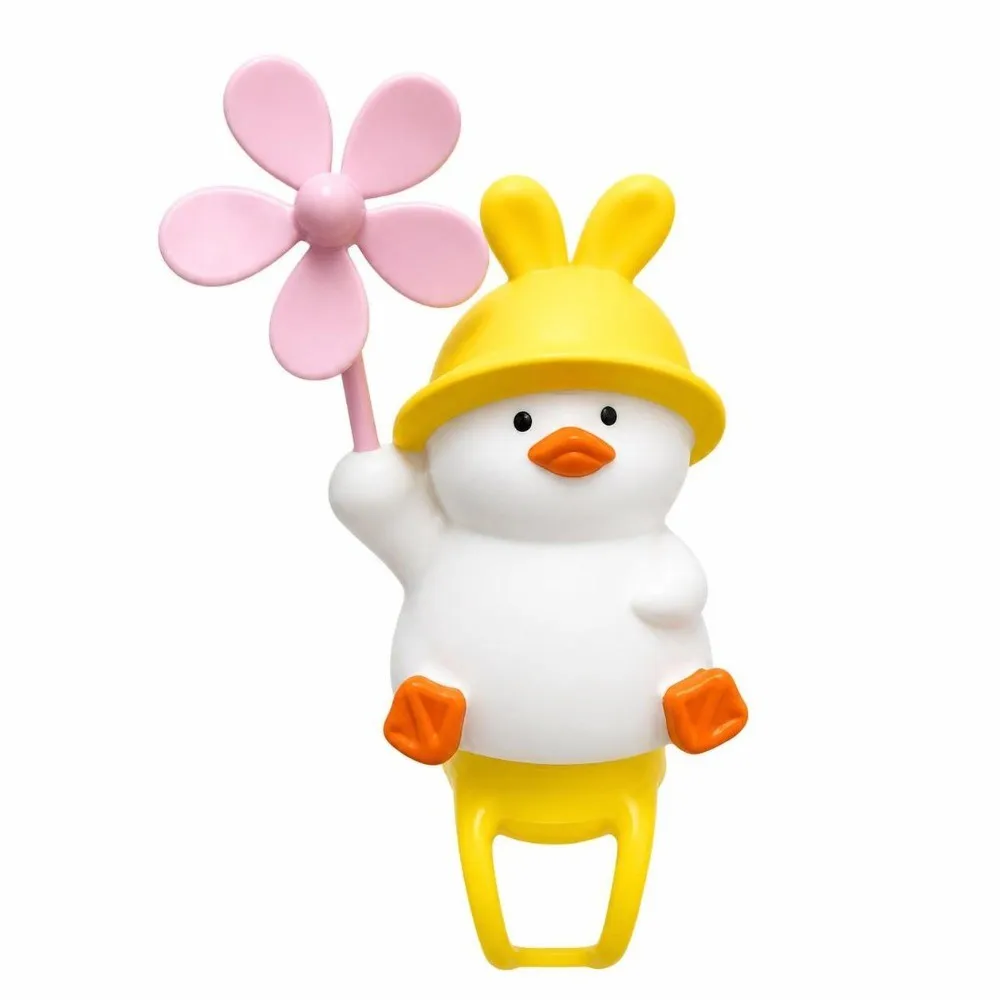 Portable Yellow Windmill Duck Pendant Photography Prop Hanging Installation Bicycle Ornament Cart Decoration