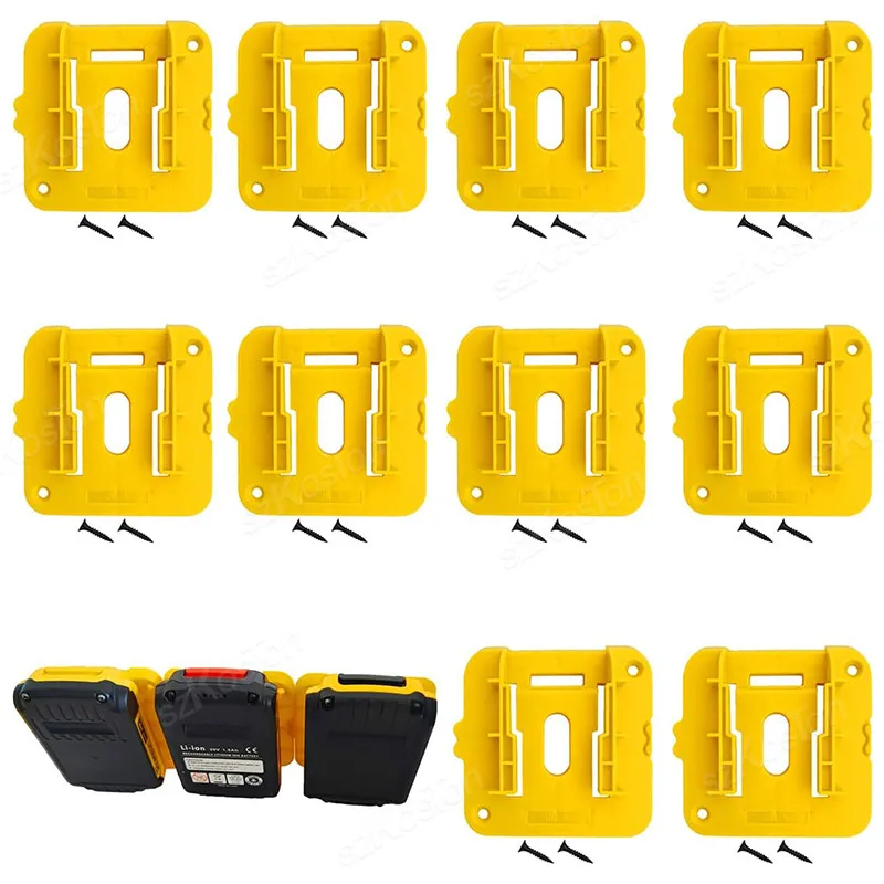 6/1 Pack Batteriehalterung für Dewalt 20 V 60 V Li-Ionen-Akku-Dock-Halter, Batterieanzeige für Lager, Fabrik, LKW, Werkzeugkasten