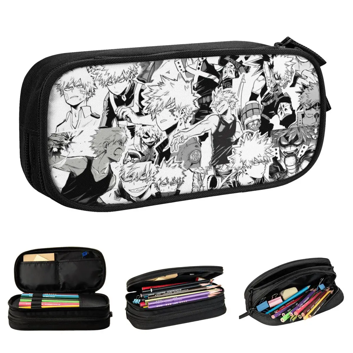 hero academia boku no hero lapis case katsuki bakugo bolsa pen box meninas e meninos material escolar my 01