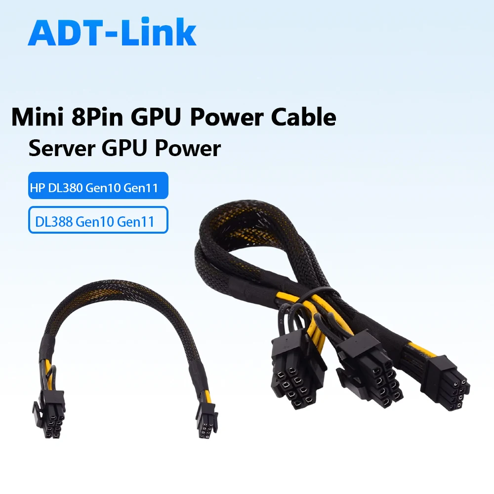 cabo-de-alimentacao-gpu-mini-8pin-para-8pin-8-8pin-12vhpwr-16pin-para-servidores-hp-dl380-dl388-dl560-gen10-11-adaptador-tesla-p40-k80-a30