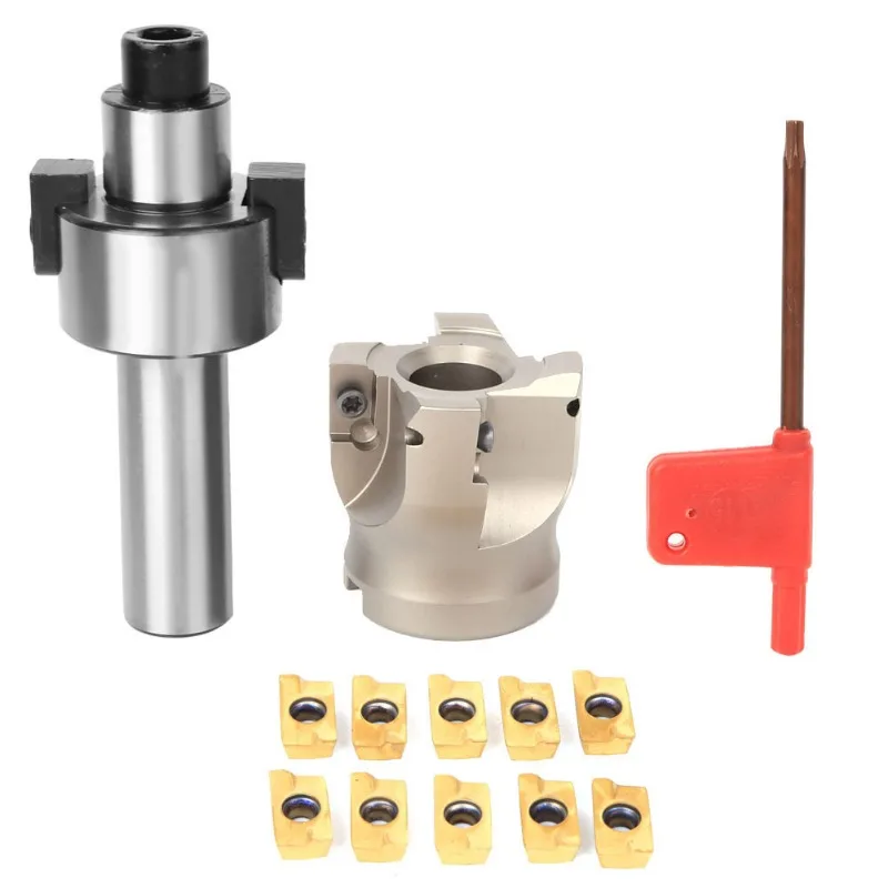 Imagem -04 - Ângulo Direito Face Milling Cutter Bar 6-particle Combination Grupo Nt30-fmb27 Nt40-fmb27 With Plus 80 mm Cutter Head Apmt1604