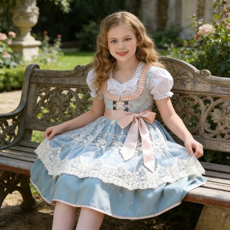 

Детский костюм для косплея на Мюнхенский пивной фестиваль в Германии: наряд в деревенском стиле для девочек на тему фермы