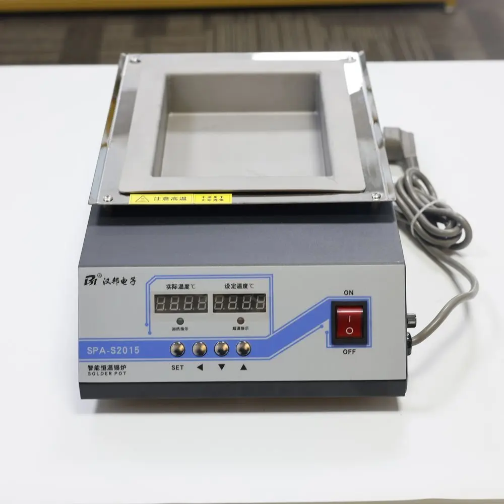 SPA-S2015 وعاء لحام رقمي مزدوج خالي من الرصاص لحام ديسولديرينغ حمام 200*150 مللي متر 1500 واط
