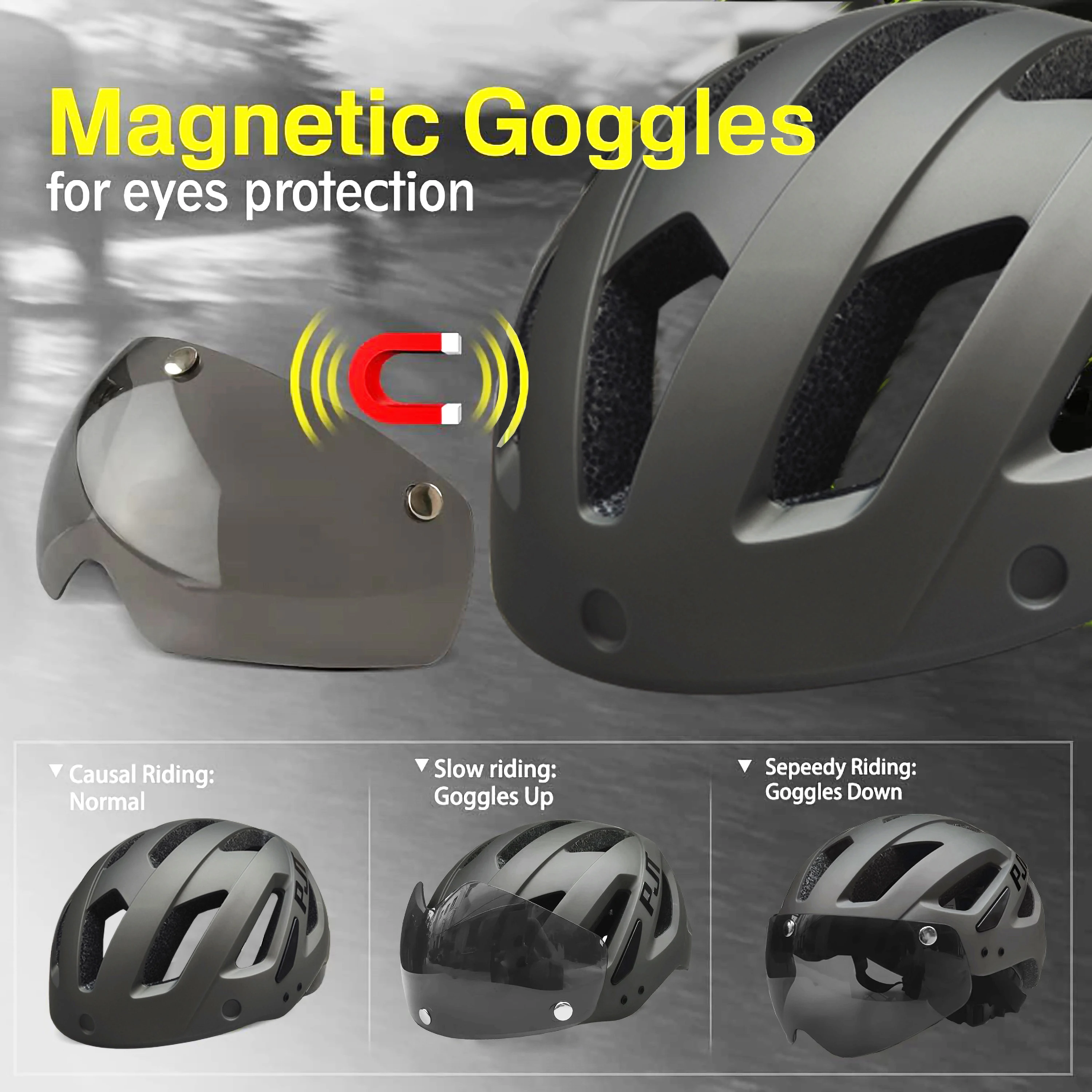 bike helmet aliexpress PJT New Cycling Helmet Light Road Mtb Mountain Bike Bicycle Goggles / Sun  Visor Helmet L for Men Women Sun Visor Bicycle Helmet