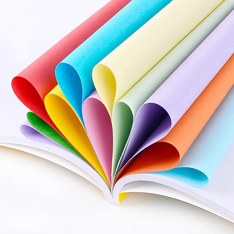 200pcs Square Origami Paper Kit For Fold Paper 20 Colors Kid Crafts Crane Colorful Papers Confetti Square Folding Double Sides