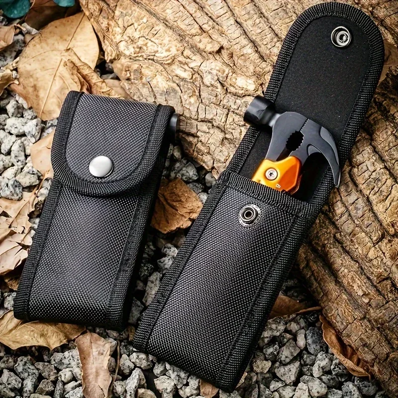 مطرقة متعددة الأدوات، أداة متعددة من الفولاذ المقاوم للصدأ 7 في 1، مجموعة أدوات متعددة شديدة التحمل قابلة للطي مع قاطعة ومفك براغي #2