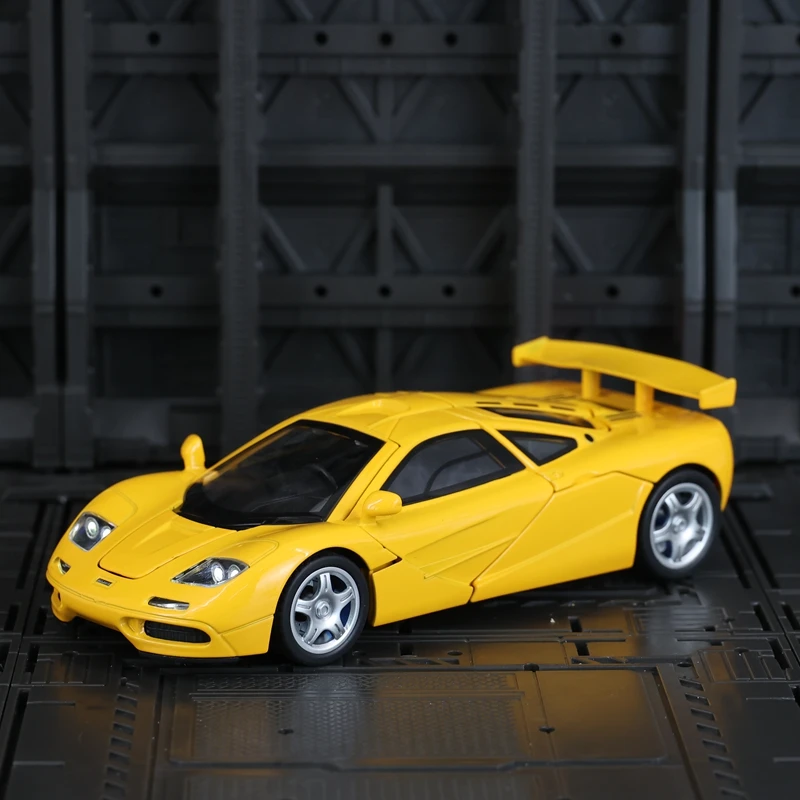 1:32 McLaren F1 liga supercar modelo carro ornamentos portas podem abrir brinquedos pull-back acústico-ópticos das crianças