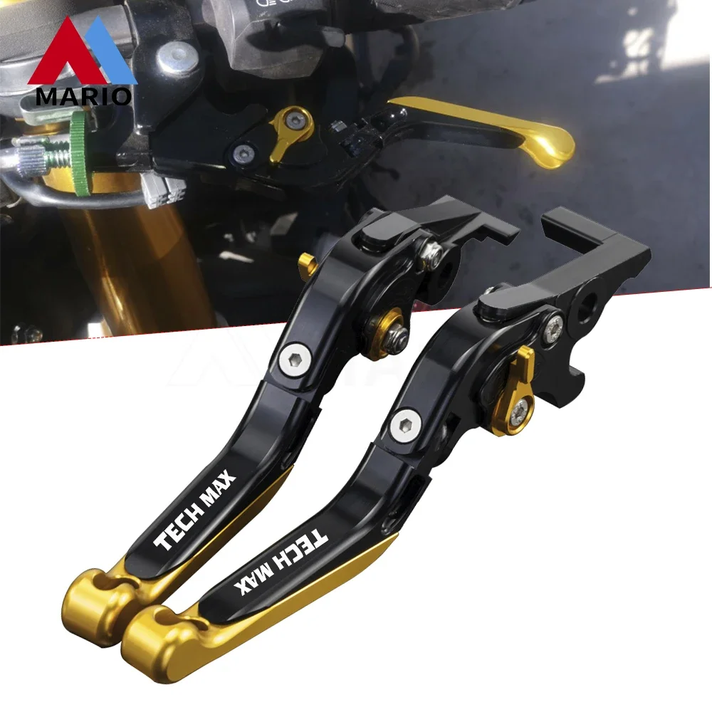 

For YAMAHA TECHMAX TECH MAX X-MAX Xmax300 XMAX125 XMAX 125 300 Motorcycle Adjustable Folding Extendable Brake Clutch Lever