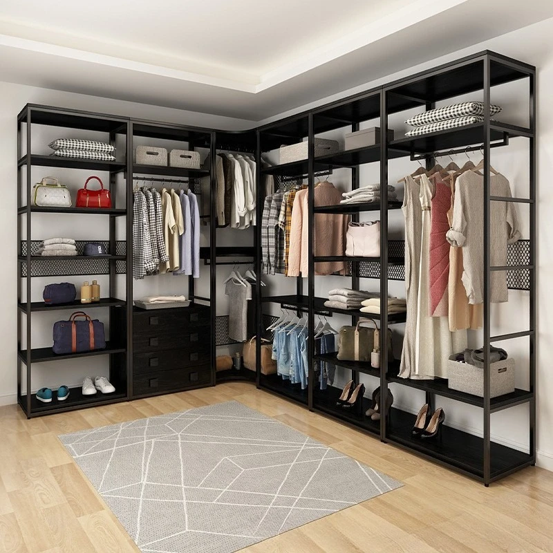 

Open Metal Coat Racks Floor-standing Iron Modern Household Coat Racks Retro Living Room Furniture Suporte Para Chapeus YS40CC