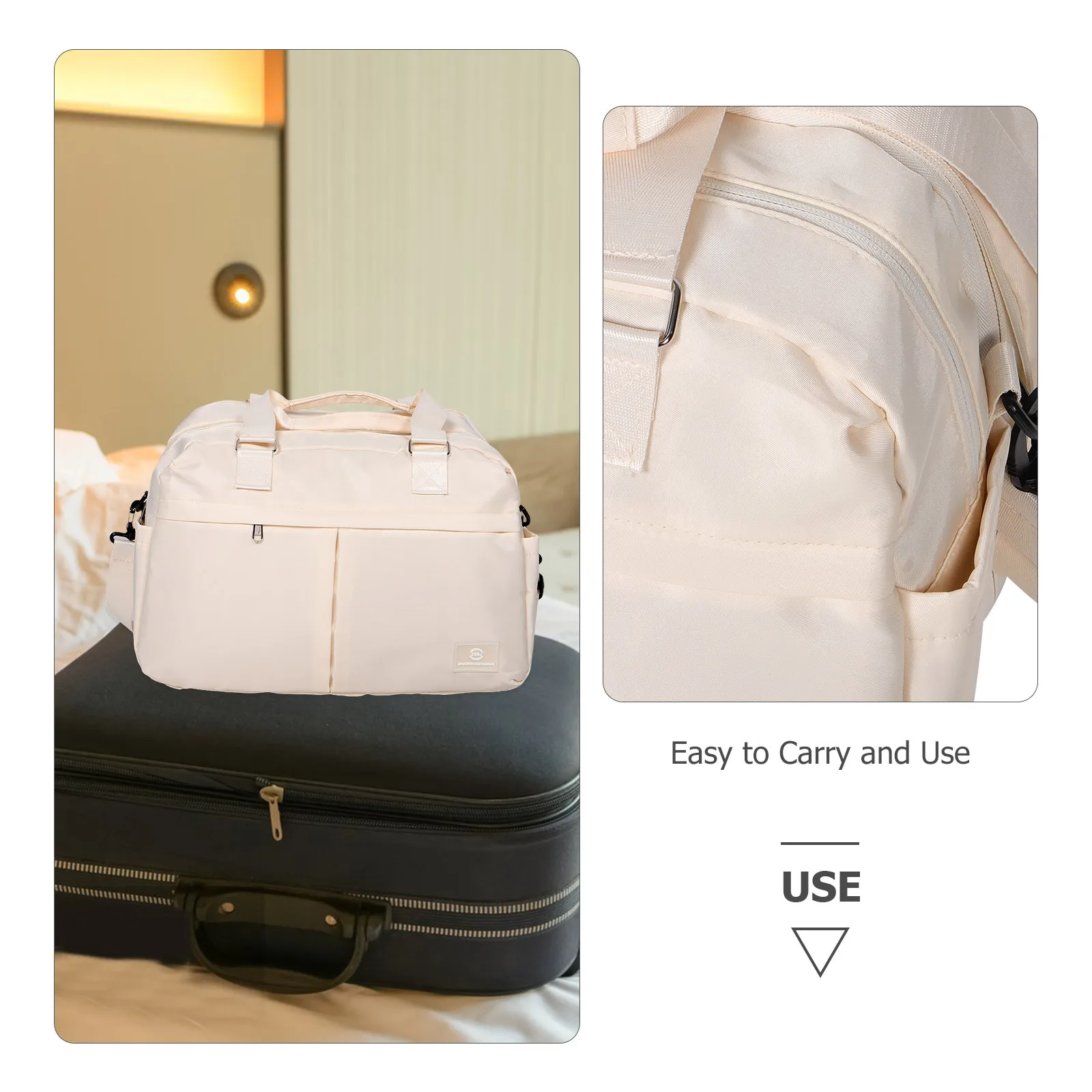 Expandable Travel Tote Bag Large Capacity Dry Wet Separation Athletic Duffle for Gym Fitness Weekend Trips Women Men