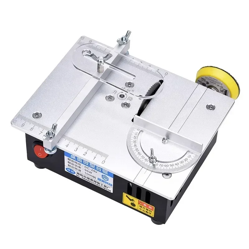 Precision Desktop Miniature Table Saw DIY Acrylic PCB Aluminum Alloy Cutting Machine Mini Model Small Chainsaw