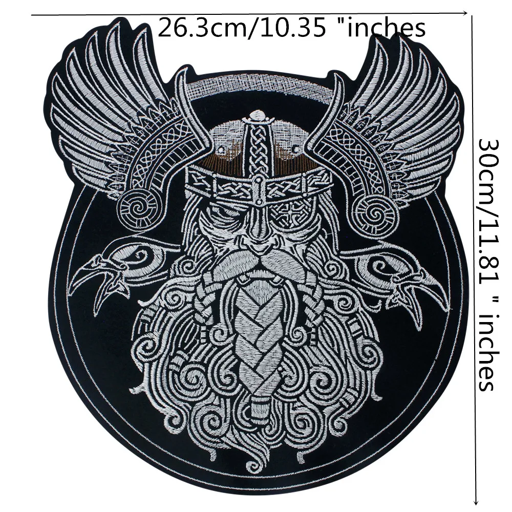 Helmet Emblem Fighter Warrior Badge Embroidery Iron on Patches Motorcycle Skull Applique