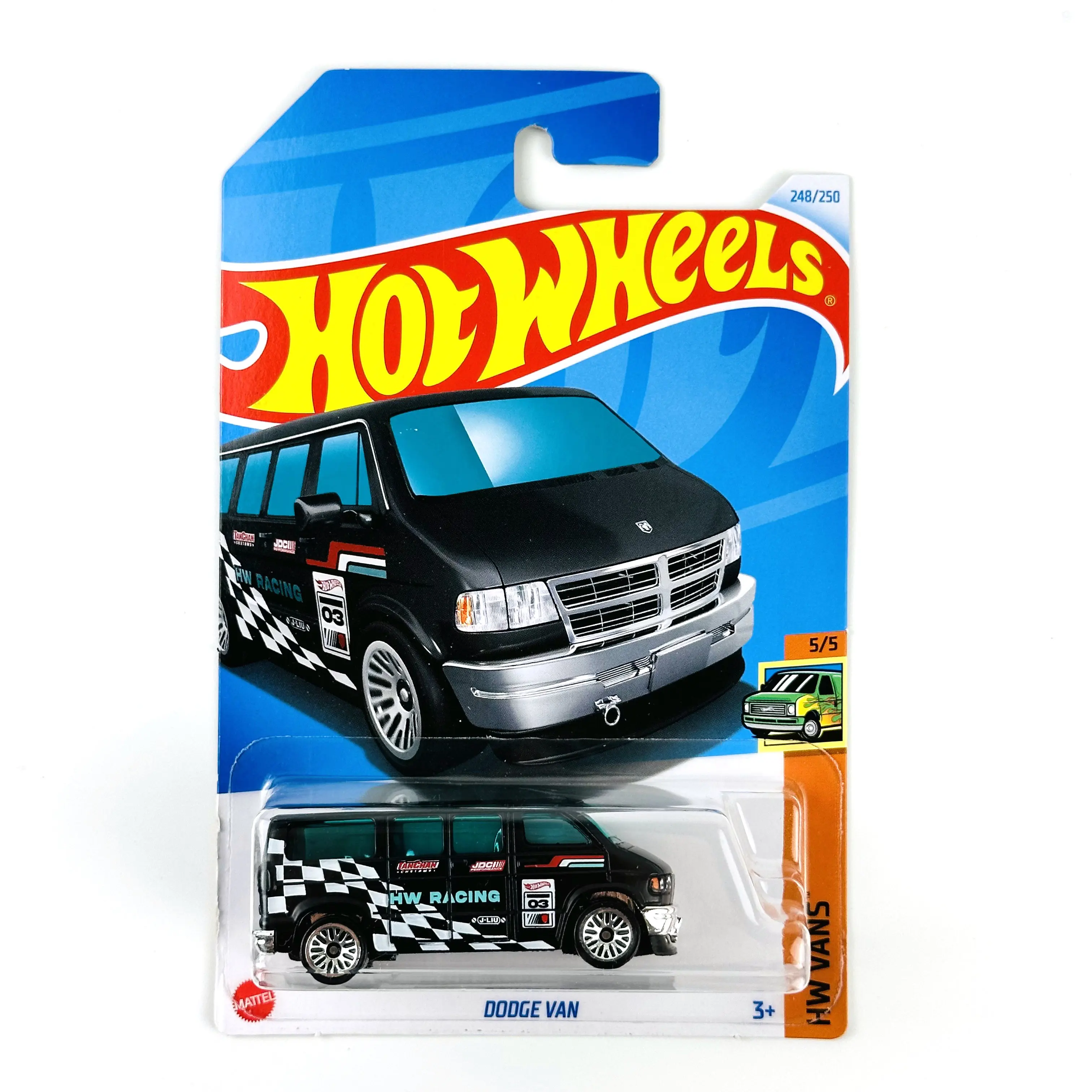 

2024-248 Hot Wheels Cars DODGE VAN 1/64 Коллекция металлических литых моделей игрушечных транспортных средств