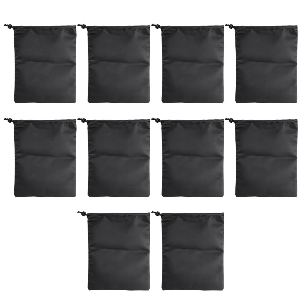 10pcs Portable Oxford Cloth Drawstring Storage Bag Waterproof Fabric Stuff Sack Drawstring Pouch Travel Luggage