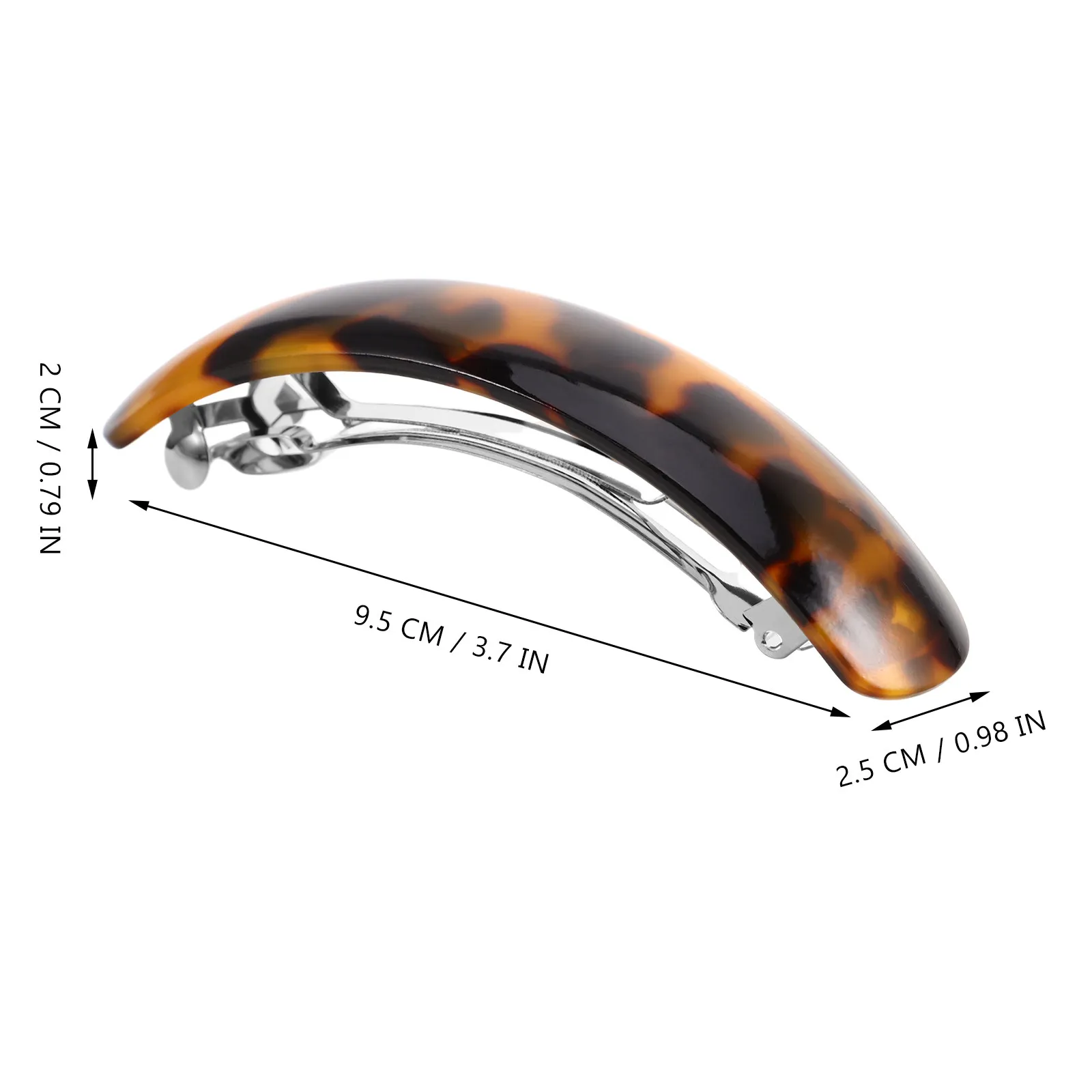 Leopard Print Snap Clips For Women Vintage Pins Stylish Updos Durable Spring Design Hair Clips For Thin Hair Decorative