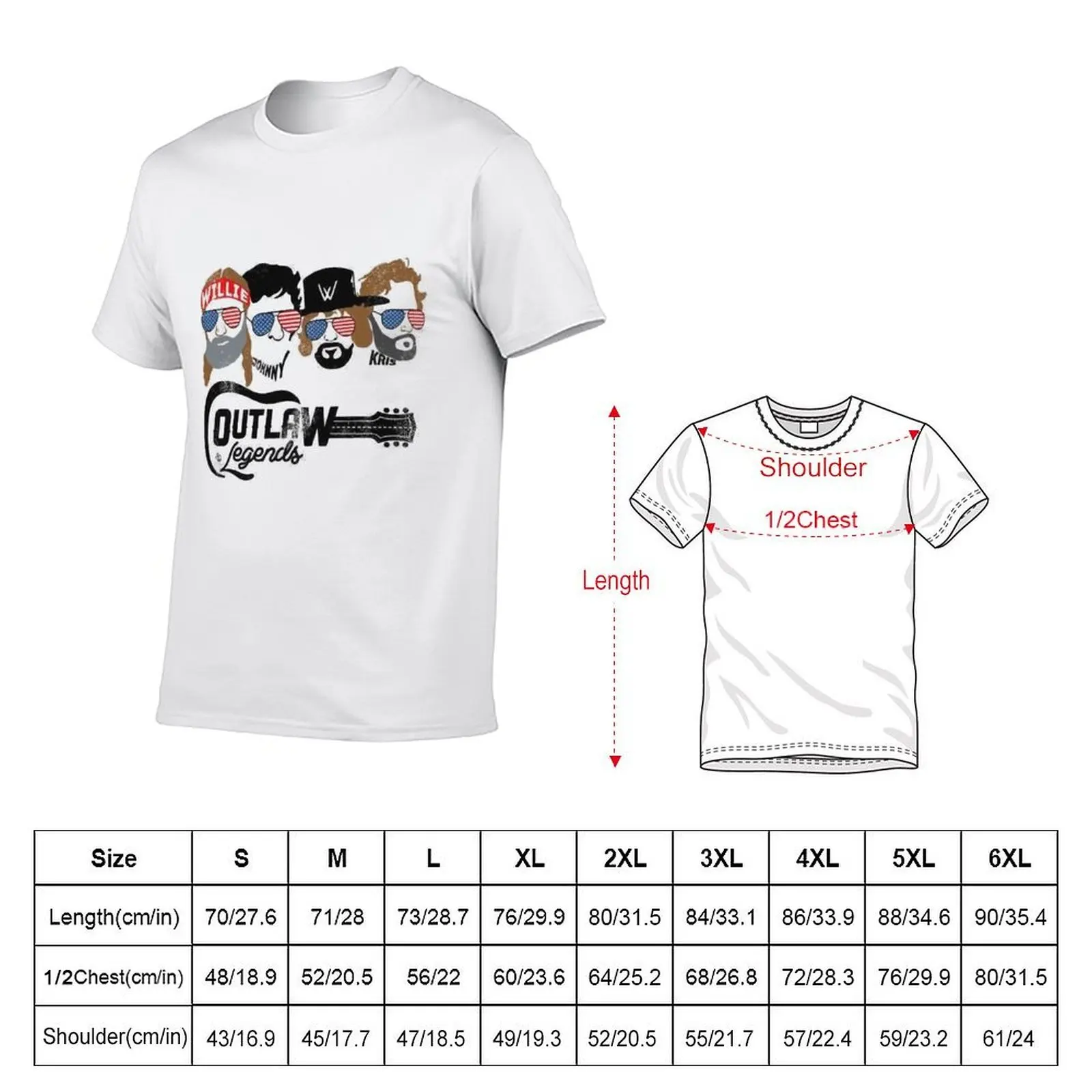Texas Outlaw Legends T-Shirt Aesthetic clothing gifts for boyfriend mens t shirts