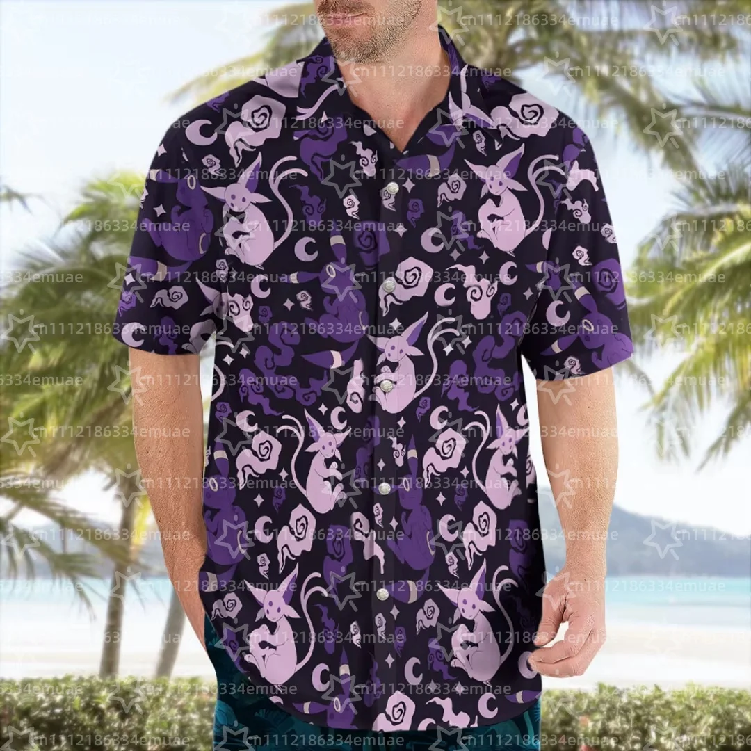 camiseta-masculina-e-infantil-de-verao-2026-anime-pokemon-espeon-e-umbreon-roxo-noturno-estilo-havaiano-esportivo-y2k-feminina