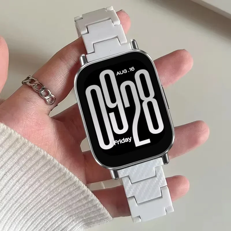 

Ремешок для часов 20 мм 22 мм для Xiaomi Redmi Watch 5, активный браслет из углеродного волокна, ремешок Redmi Watch 5 Lite, женский браслет, аксессуары