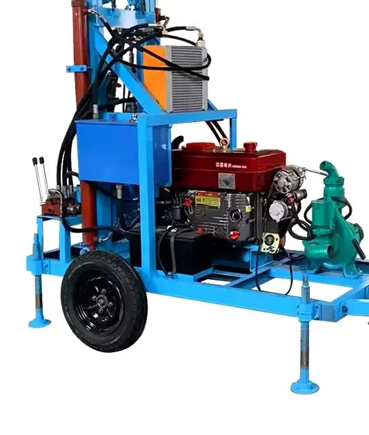 Customized Precision Diesel Hydraulic Water Well Drill 200m with 22HP-35HP Engine