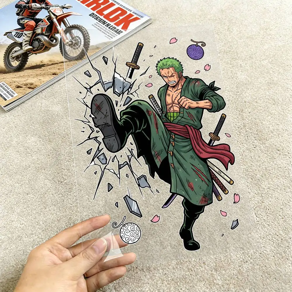 

FOR ONE PIECE Waterproof Reflective Motorbike Stickers Easy Peel Removable Decals for Motorcycle Car