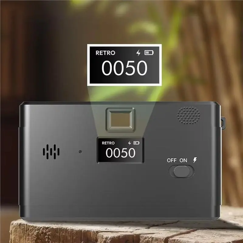 HD 8MP Retro Screenless Digital Camera LED Flash Multiple Filter Effects TF Card Support For Travel& Adventure Memory