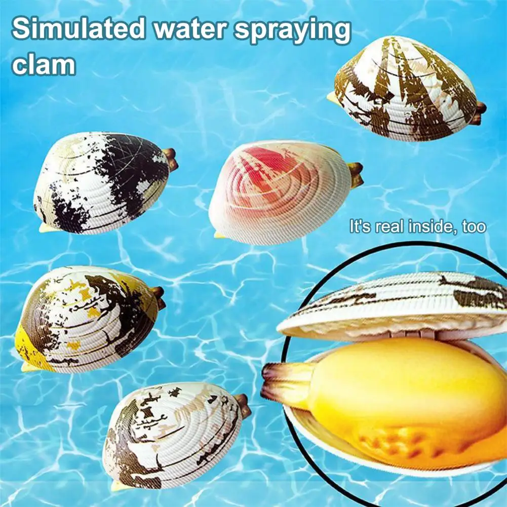 1Pc Splash Prank Toy Glue Water Play Toy Nowość w kształcie muszli Zabawka w sprayu dla dorosłych Pranks Letnie imprezy plażowe dla przyjaciół