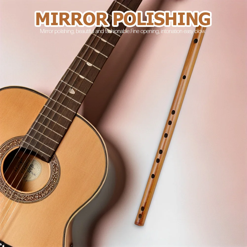 

Short Flute Vertical Wooden Flute Small Size Portable Practical Piccolo For Beginners Durable Woodwind Musical Instrument