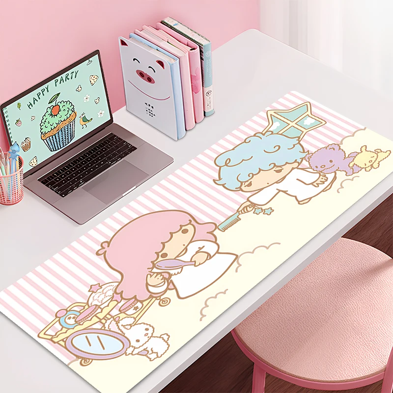 Mouse pad littletwinstars large Gaming Desk Mat Computer Keyboard desk pad Mats Pad table mat ground mat Sanrio Home Decor