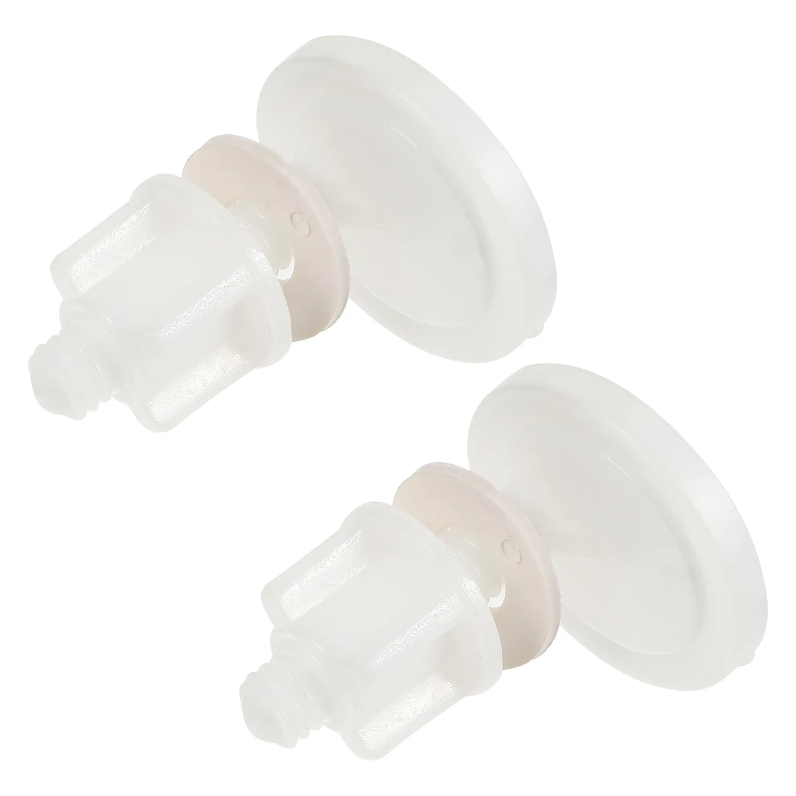 2Set Plastic Toilet Seat Bolts and Nuts Set Round Hinge Screws for Toilet Bowl Cover Securing Replacement Installation Kit