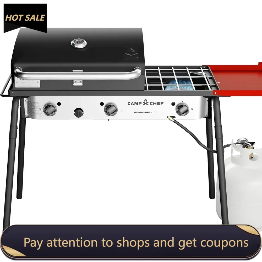 

Big Gas Grill 16-3-Burner Propane Gas Stove-Includes Deluxe BBQ Grill Box - Perfect for Grilling-30,000 BTU Burners Freight free