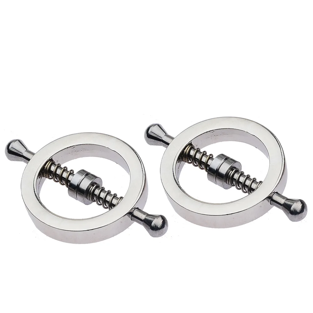 Funny Nipple Rings Stainless Steel Clip on Nipple Rings Shield Rings Barbell Ring Bar Nipple Rings Body No Piercing Jewelry view 3