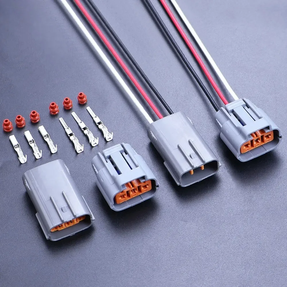 1 Set 3 Pin 6195-0009 6195-0012 DL 090 Waterproof Sensor Connector For Mazda RX8 Ignition Coil Socket Plug