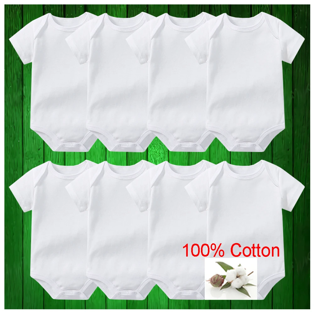 7pcs 100% Cotton Newborn Baby Bodysuits Infantil Summer Body Toddler Jumpers Rompers Onesies Growings Jumpsuits Grows Sleepsuits