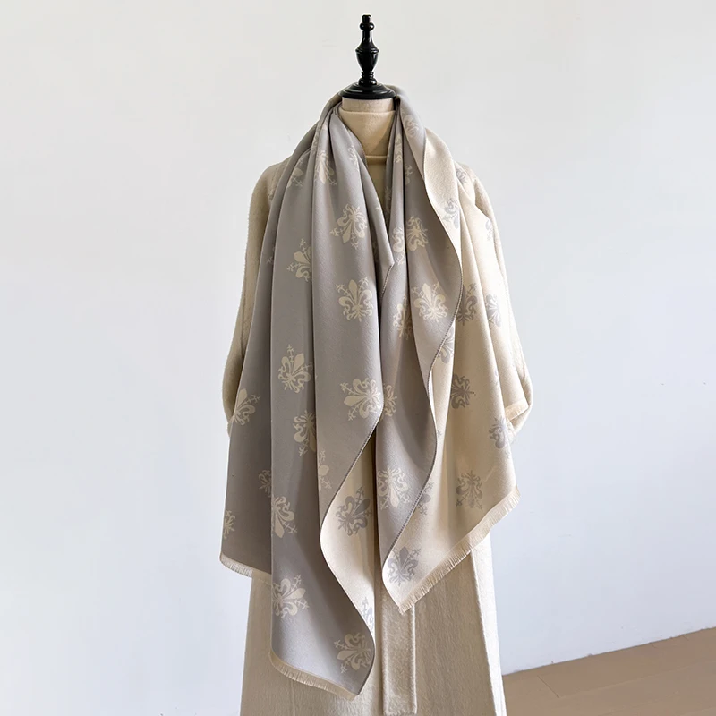 Eleganter Schal mit Paisley-Muster, Kaschmirimitat, weich, warm, vielseitiger Schal, kältebeständig, winddicht, Deckenschal für Herbst und Winter – Detail 18