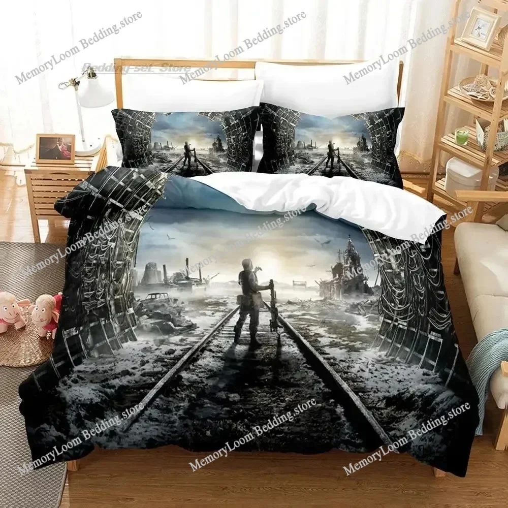 3d impressão metro exodus conjunto de cama único gêmeo completo queen king size conjunto aldult quarto do miúdo conjuntos capa edredão jogo colcha capa