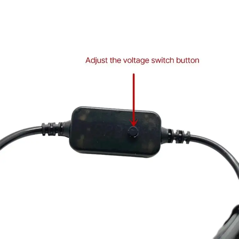 781E Voltaje ajustable Cable alimentación USB C TODC con 10 cabezales conversión adecuados para enrutador, computadora y