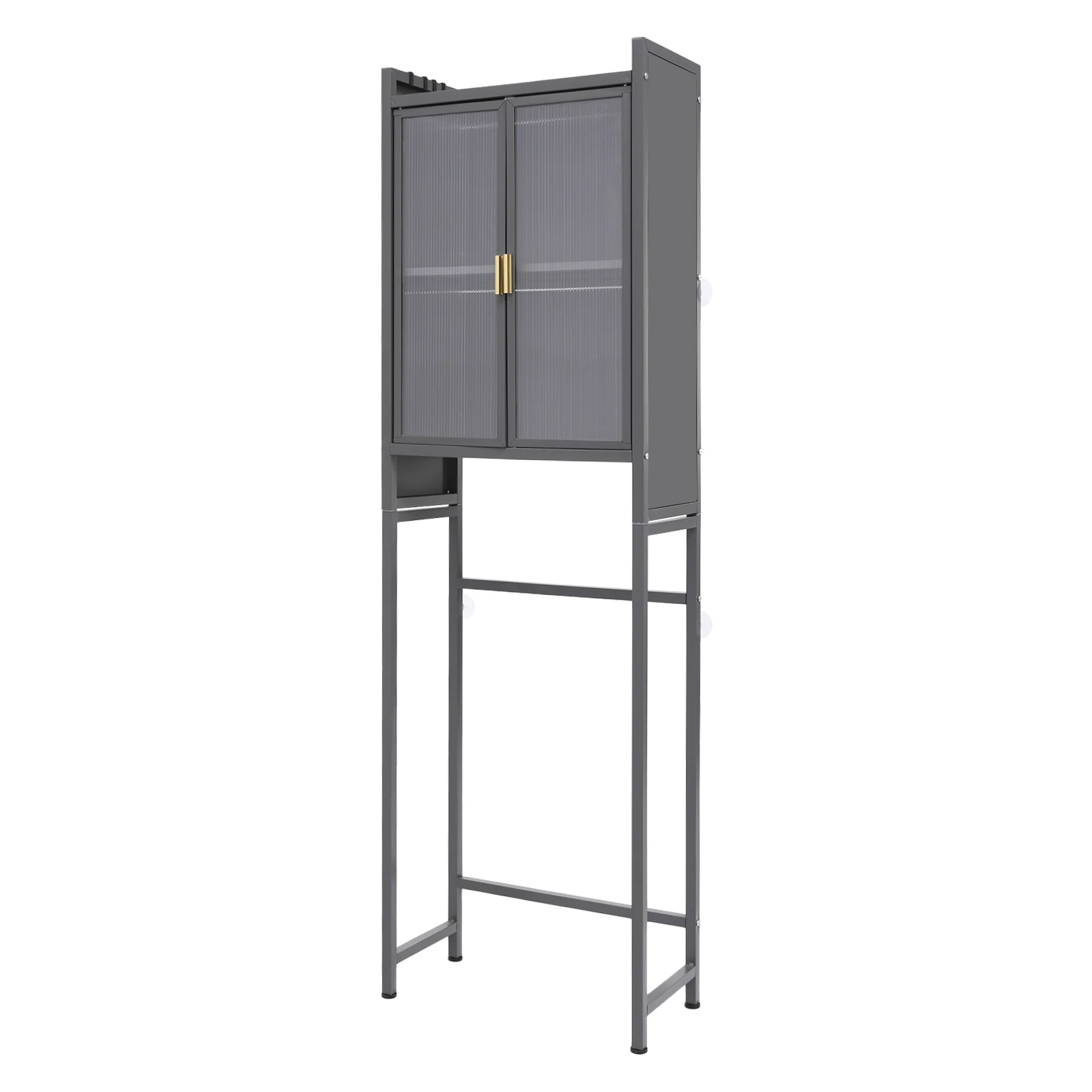 3rd Floor Bathroom Rack, Bathroom Storage Cabinet, Bathroom Storage Cabinet Above the Bathroom-Gray