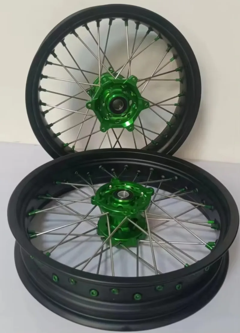 تخفيضات جيدة 12 بوصة 17 بوصة CRF250 KLX250 KLX650 دراجة نارية تيم 14 تكلم حافة دراجة نارية لهوندا الرصاص #5