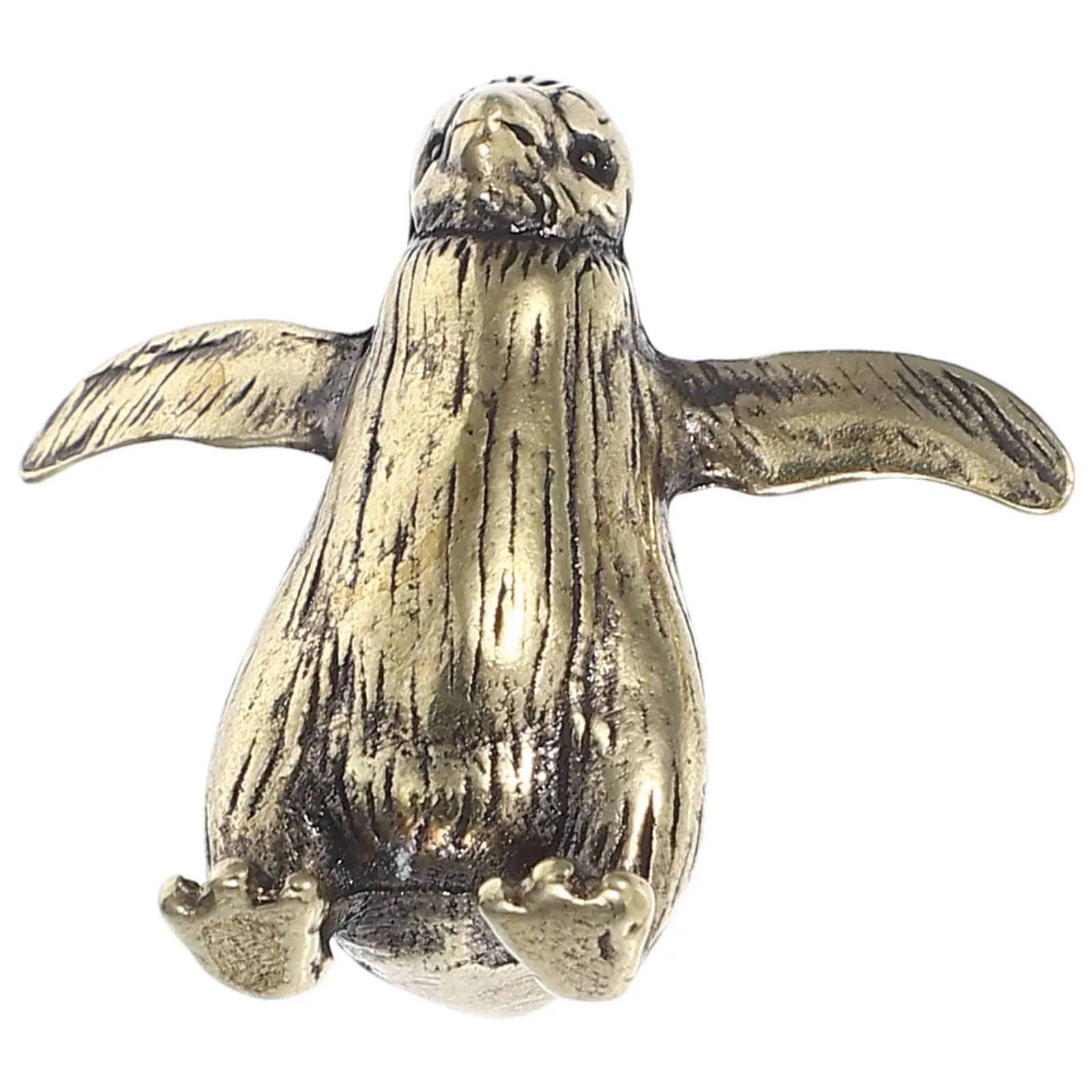 

Brass Penguin Statue Mini Copper Bird Figurine Decorative Objects Retro Home Decor Elegant Gift Animal Lover