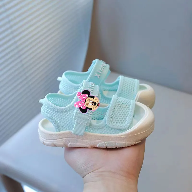 

Disney Mickey Mouse boy girl Home Outdoor Summer Baby Beach Shoes Kids Sandals Soft-Sole children minnie Toddler Shoes