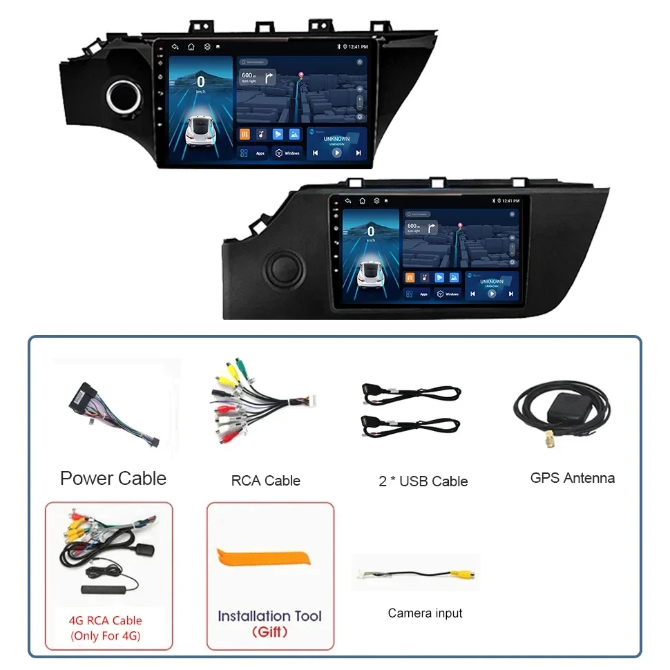 AndroidรถวิทยุสเตอริโอสําหรับKia RIO 4 2016 - 2020 Carplay BT DSP 2Din Head Unit Autoradioยานยนต์มัลติมีเดียเครื่องเสียงรถยนต์