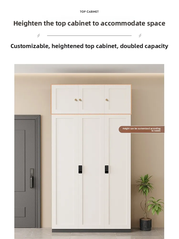 Medieval style shoe cabinet, large locker in the corridor outside the door of the household, fingerprint lock and password