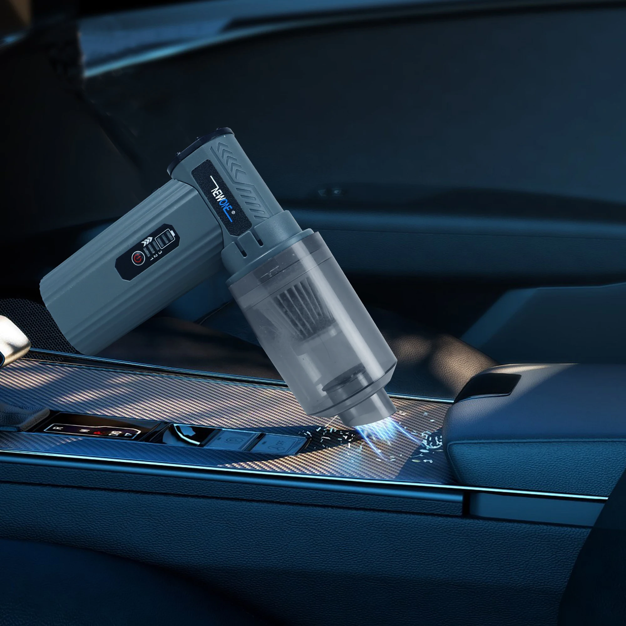 8.4V小型ヘアドライヤー、高速ヘアドライヤー、USB充電ポート、屋内および車の掃除に適した掃除機内蔵