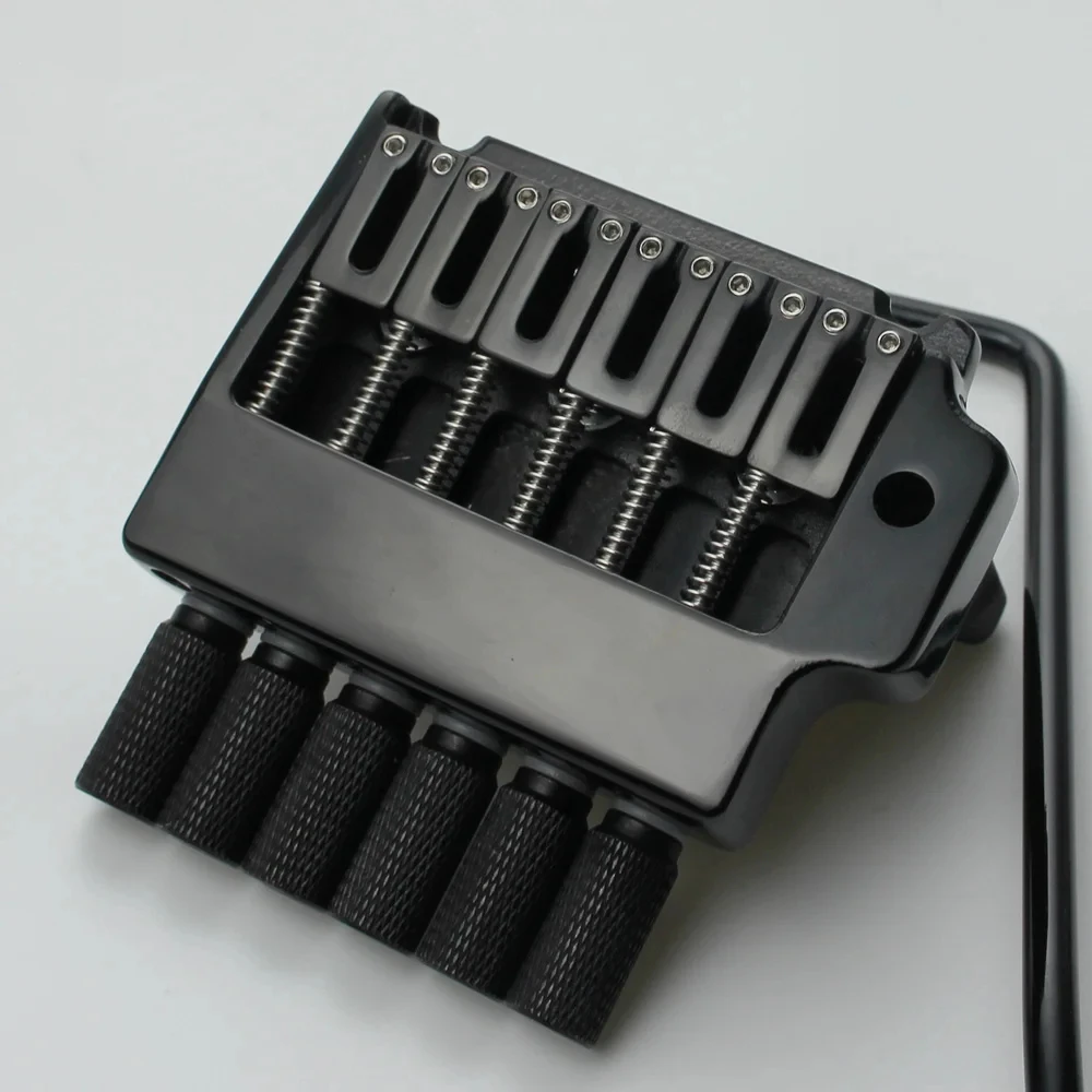 New Guyker 6 String Tremolo System Bridge Tailpiece for Headless Guitar Accessories Black