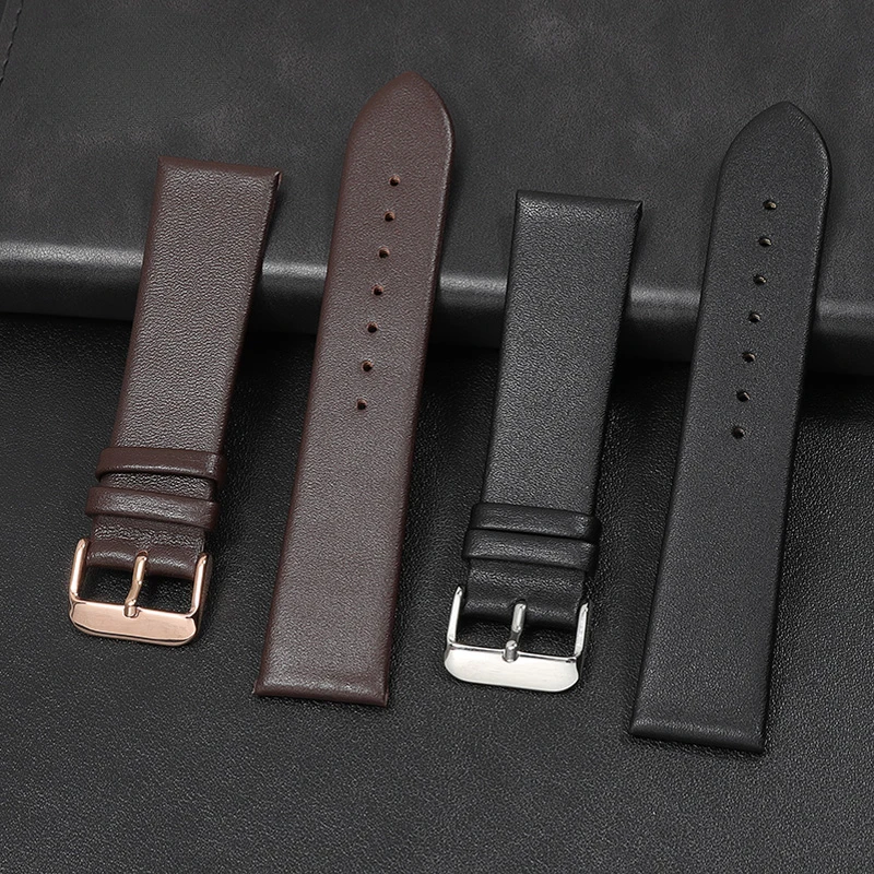 Lớp Đầu Tiên Chính Hãng Da Bò Dây Đồng Hồ Cực Nam Mềm Đồng Bằng Cho Đồng Hồ Đồng Hồ Mido Omega Da Bò vòng Tay Dây Đeo Đồng Hồ