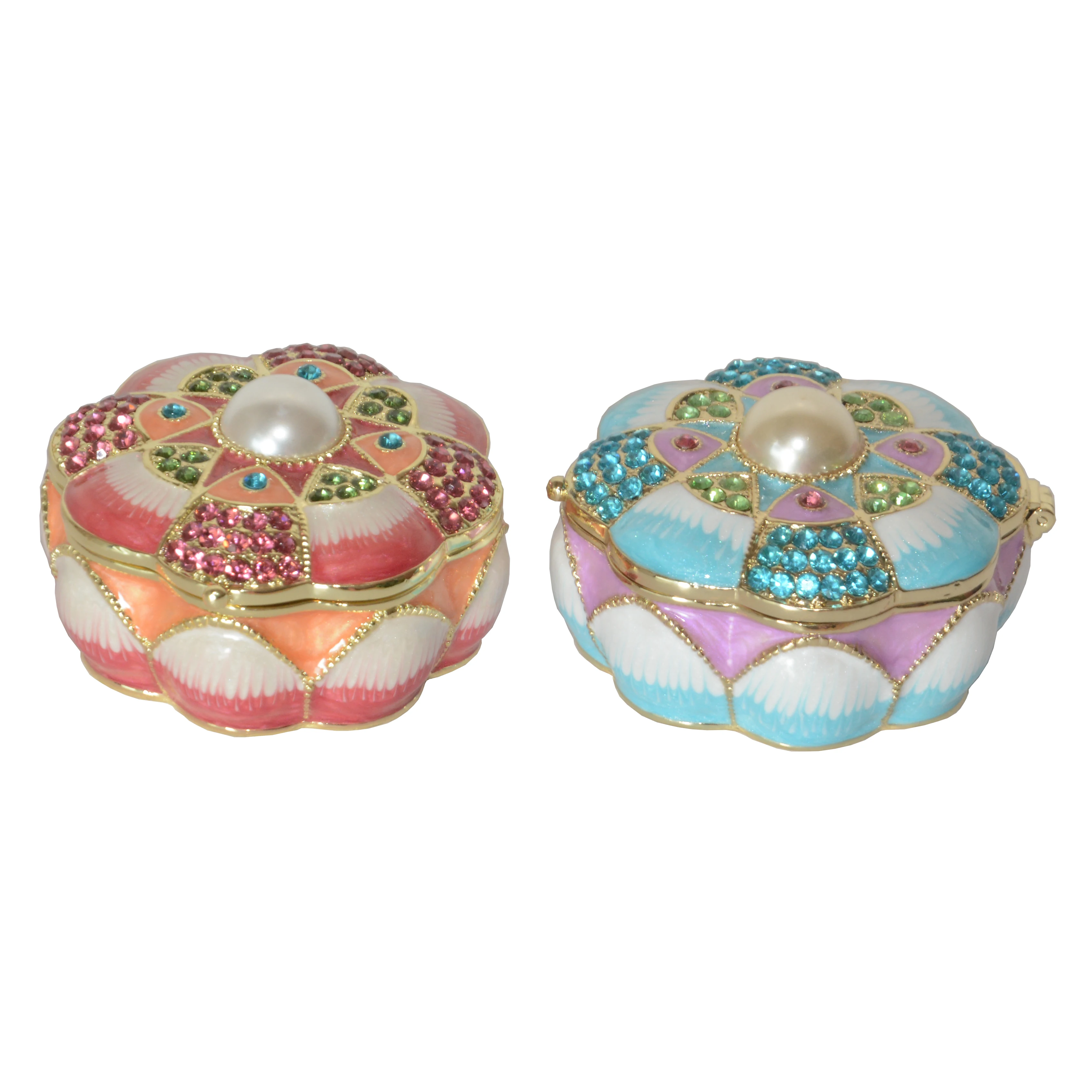 Elegant Jewelry Organizer Camellia Trinket Box For Necklaces Pendants Rings Desktop Decorative Storage Case Home Decor Gift