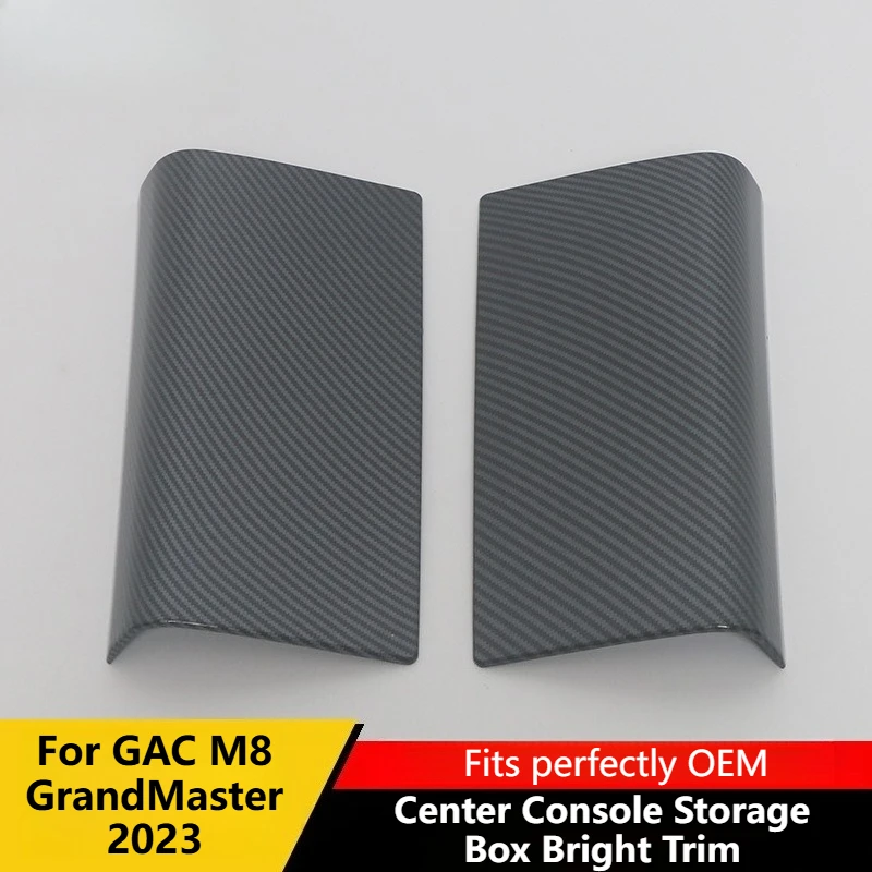 For GAC M8 GrandMaster 2023Center Console Storage Box Bright Trim Armrest Decor Protective Sticker Anti-Scratch Central Interior
